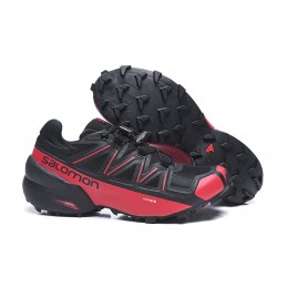 Salomon Speedcross 5 GTX Trail Running In Black Red Shoe For Men