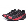 Salomon Speedcross 5 GTX Trail Running In Black Red Shoe For Men