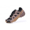 Salomon Speedcross 5 GTX Trail Running In Black khaki Shoe For Men