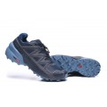 Salomon Speedcross 5 GTX Trail Running In Deep Blue Gray Shoe For Men