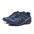 Salomon Speedcross 5 GTX Trail Running In Deep Blue White Shoe For Men