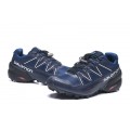 Salomon Speedcross 5 GTX Trail Running In Deep Blue White Shoe For Men