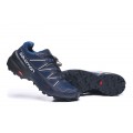 Salomon Speedcross 5 GTX Trail Running In Deep Blue White Shoe For Men