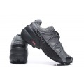 Salomon Speedcross 5 GTX Trail Running In Gray Black Shoe For Men