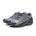 Salomon Speedcross 5 GTX Trail Running In Gray Black Shoe For Men