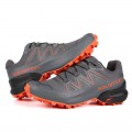 Salomon Speedcross 5 GTX Trail Running In Orange Gray Shoe For Men