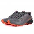 Salomon Speedcross 5 GTX Trail Running In Orange Gray Shoe For Men