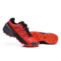 Salomon Speedcross 5 GTX Trail Running In Red Black Shoe For Men