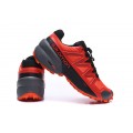 Salomon Speedcross 5 GTX Trail Running In Red Black Shoe For Men