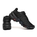 Salomon Speedcross 6 Trail Running Black Gray Shoes For Men