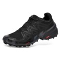 Salomon Speedcross 6 Trail Running Black Gray Shoes For Men