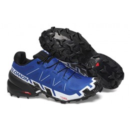 Salomon Speedcross 6 Trail Running Blue White Shoes For Men