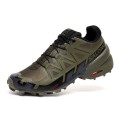 Salomon Speedcross 6 Trail Running Gray Black Shoes For Men