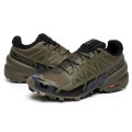 Salomon Speedcross 6 Trail Running Gray Black Shoes For Men