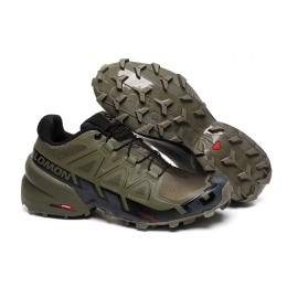 Salomon Speedcross 6 Trail Running Gray Black Shoes For Men