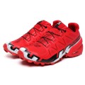 Salomon Speedcross 6 Trail Running Red White Black Shoes For Men