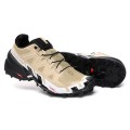 Salomon Speedcross 6 Trail Running Sand White Black Shoes For Men