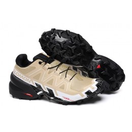 Salomon Speedcross 6 Trail Running Sand White Black Shoes For Men