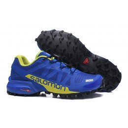 Salomon Speedcross Pro 2 Trail Running In Blue Yellow Shoe For Men