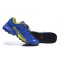 Salomon Speedcross Pro 2 Trail Running In Blue Yellow Shoe For Men