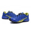 Salomon Speedcross Pro 2 Trail Running In Blue Yellow Shoe For Men