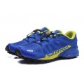 Salomon Speedcross Pro 2 Trail Running In Blue Yellow Shoe For Men