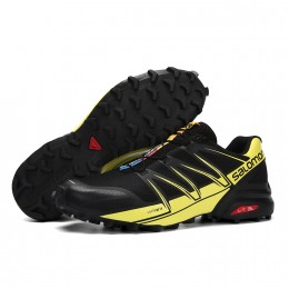 Salomon Speedcross Pro Contagrip In Black Yellow Shoe For Men