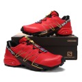Salomon Speedcross Pro Contagrip In Red Black Shoe For Men