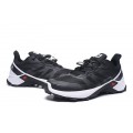 Salomon Supercross Trail Running Black White Shoes For Men