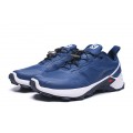 Salomon Supercross Trail Running Blue Shoes For Men
