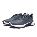Salomon Supercross Trail Running Gray Shoes For Men