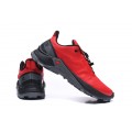 Salomon Supercross Trail Running Red Shoes For Men