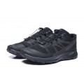 Salomon Vibe Trail Runners Sense Ride In Full Black Shoe For Men