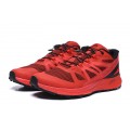 Salomon Vibe Trail Runners Sense Ride In Red Black Shoe For Men