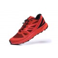 Salomon Vibe Trail Runners Sense Ride In Red Black Shoe For Men