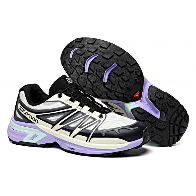 Salomon XT-Wings 2 Unisex Sportstyle In Black Purple Shoes For Women