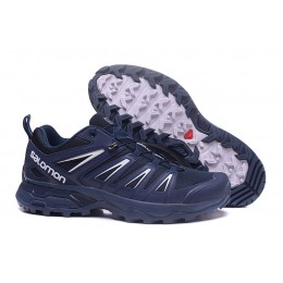 Salomon X ULTRA 3 GTX Waterproof In Blue White Shoe For Men