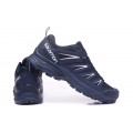 Salomon X ULTRA 3 GTX Waterproof In Blue White Shoe For Men