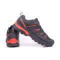 Salomon X ULTRA 3 GTX Waterproof In Gray Orange Shoe For Men