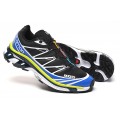 Salomon XT-6 Advanced Unisex Sportstyle In Black White Blue Shoes For Men