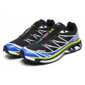 Salomon XT-6 Advanced Unisex Sportstyle In Black White Blue Shoes For Men