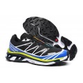 Salomon XT-6 Advanced Unisex Sportstyle In Black White Blue Shoes For Men