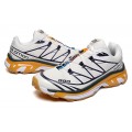 Salomon XT-6 Advanced Unisex Sportstyle In White Black Yellow Shoes For Men