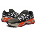 Salomon XT Street Black Green Orange Shoes For Men