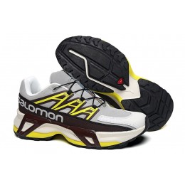 Salomon XT Street Light Gray Yellow Shoes For Men