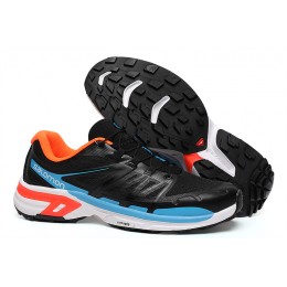 Salomon XT-Wings 2 Unisex Sportstyle In Black Blue Orange Shoes For Men